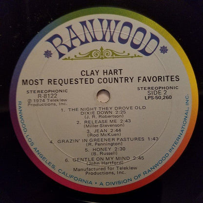 Clay Hart - Most Requested Country Favorites | Near Mint (NM) Near Mint (NM)-