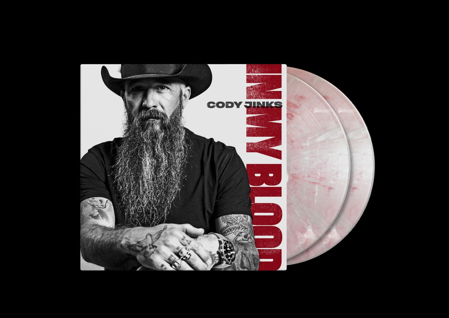 Cody Jinks - In My Blood (Indie Exclusive)(Red & White Marbled Vinyl) | Mint (M) Mint (M)-