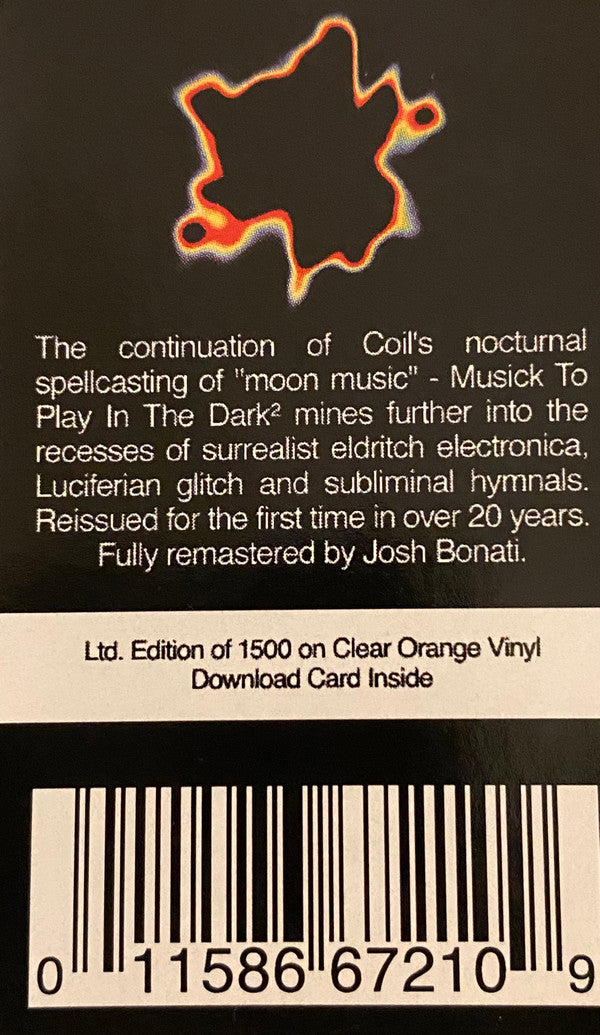 Coil - Musick To Play In The Dark² (CLEAR ORANGE VINYL) | Mint (M) Mint (M)-