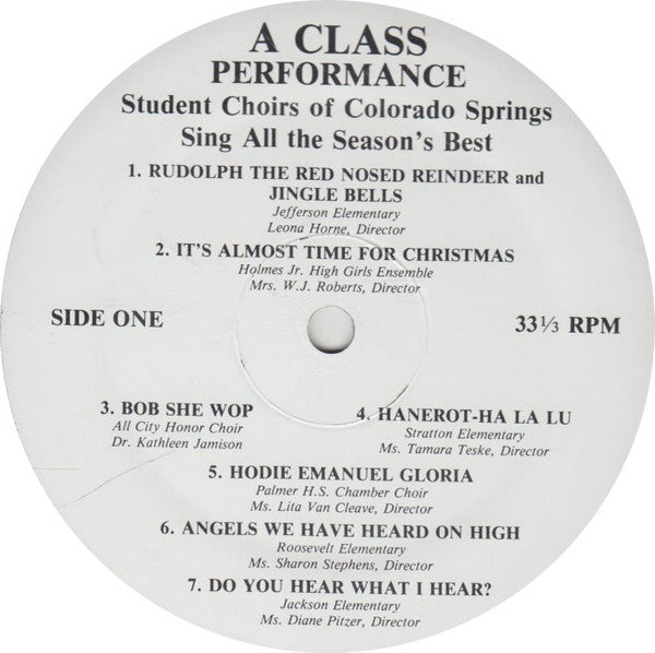 Colorado Springs Student Choirs - A Class Performance | Mint (M) Mint (M)-