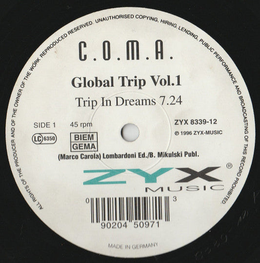 C.O.M.A. - Global Trip Vol. 1 | Very Good Plus (VG+) Generic-