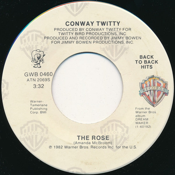 Conway Twitty - The Rose / Lost In The Feeling | Near Mint (NM) Very Good Plus (VG+)-