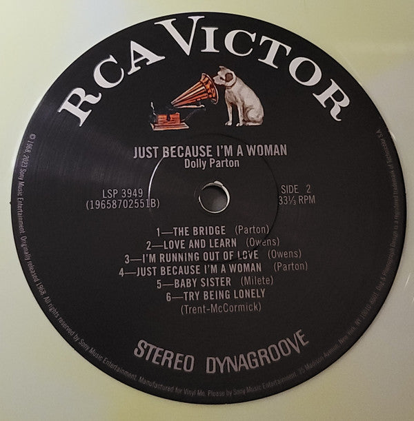 Dolly Parton - Just Because I'm A Woman (COLOR VINYL - VMP) | Mint (M) Mint (M)-