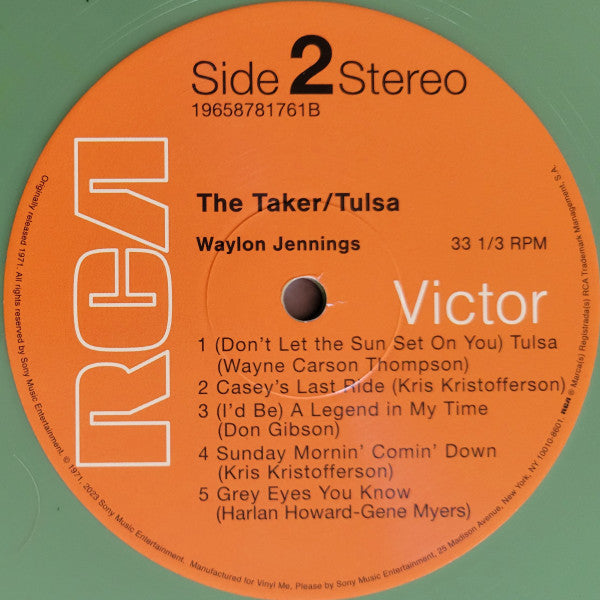 The Taker / Tulsa (COLOR VINYL - VMP) | Mint (M) Mint (M)-