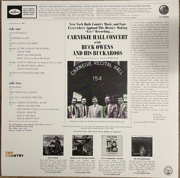Buck Owens And His Buckaroos - Carnegie Hall Concert | Mint (M) Mint (M)-