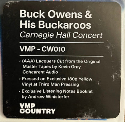 Buck Owens And His Buckaroos - Carnegie Hall Concert | Mint (M) Mint (M)-