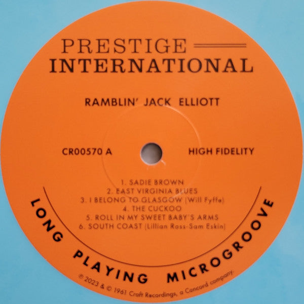 Ramblin' Jack Elliott - Ramblin' Jack Elliott (COLOR VINYL VMP) | Mint (M) Mint (M)-