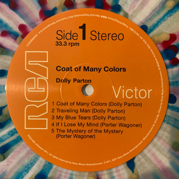 Dolly Parton - Coat Of Many Colors (COLOR VINYL) | Mint (M) Mint (M)-