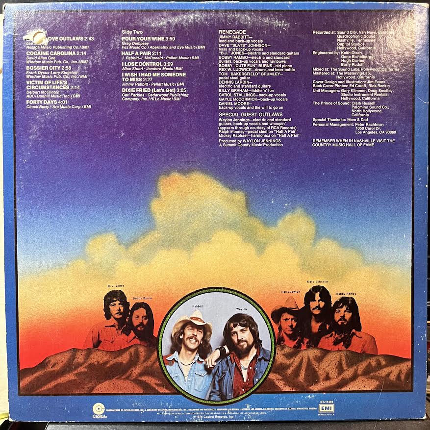 Jimmy Rabbitt And Renegade - Jimmy Rabbitt And Renegade (VINYL) | Excellent+ (EX+) Very Good Plus (VG+)-