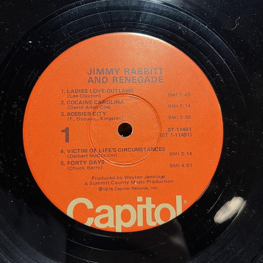 Jimmy Rabbitt And Renegade - Jimmy Rabbitt And Renegade (VINYL) | Excellent+ (EX+) Very Good Plus (VG+)-