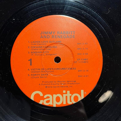 Jimmy Rabbitt And Renegade - Jimmy Rabbitt And Renegade (VINYL) | Excellent+ (EX+) Very Good Plus (VG+)-