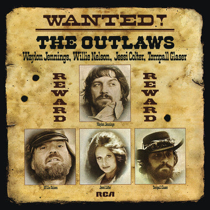 Waylon Jennings & Nelson Colter Glaser - (PRESALE 8/28/26) WANTED! The Outlaws (150G GOLD VINYL LP SONY LEGACY 2026) | NEW Good (G)-