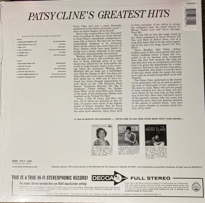 Patsy Cline - Greatest Hits (PINK VINYL) | Mint (M) Mint (M)-