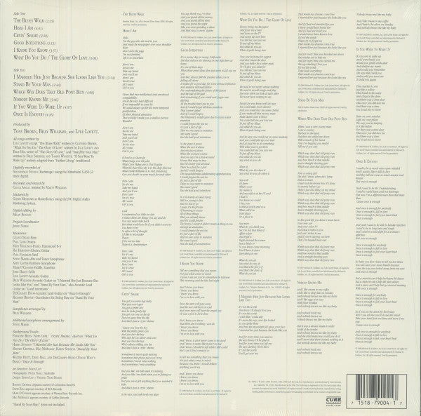 Lyle Lovett And His Large Band - Lyle Lovett And His Large Band (VINYL) | Mint (M) Mint (M)-