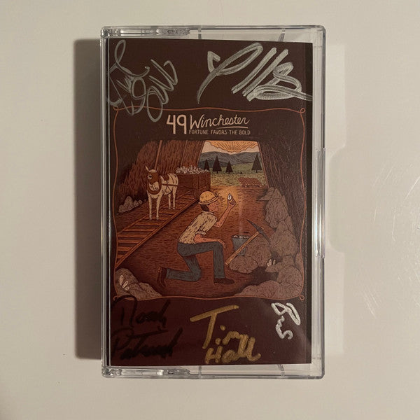 49 Winchester - Fortune Favors The Bold (SIGNED / BLUE TRANSPARENT CASSETTE) | Mint (M) Mint (M)-