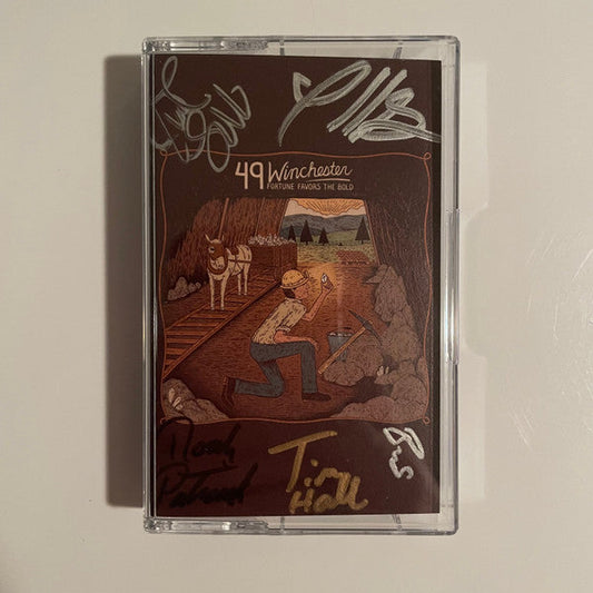 49 Winchester - Fortune Favors The Bold (SIGNED / BLUE TRANSPARENT CASSETTE) | Mint (M) Mint (M)-