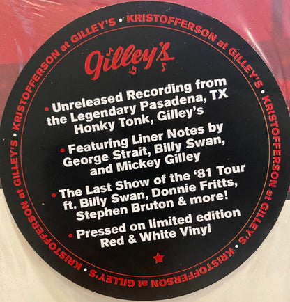 Kris Kristofferson - Live At Gilley's | Mint (M) Mint (M)-