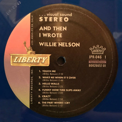 Willie Nelson - ... And Then I Wrote (TRANSLUCENT BLUE VINYL) | Mint (M) Mint (M)-