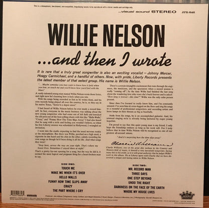 Willie Nelson - ... And Then I Wrote (TRANSLUCENT BLUE VINYL) | Mint (M) Mint (M)-