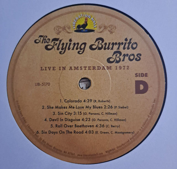 The Flying Burrito Bros - Live In Amsterdam 1972 | Mint (M)-