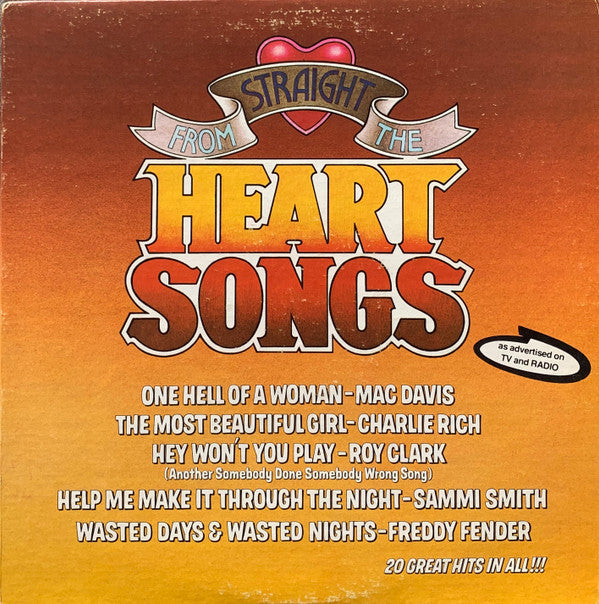 Various - Straight From The Heart Songs | Mint (M) Near Mint (NM)-