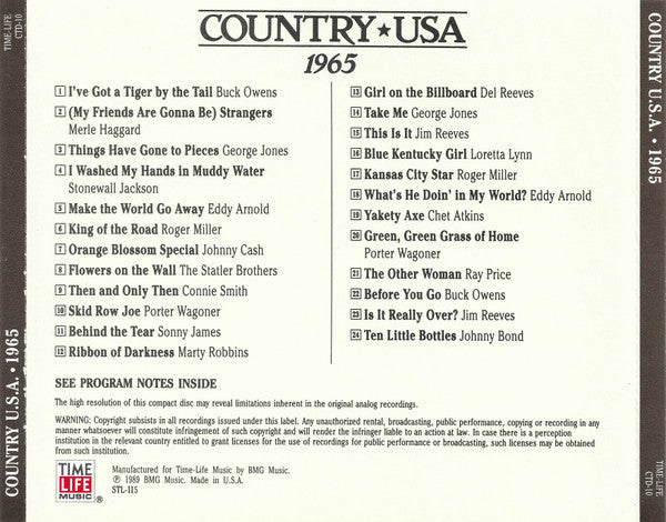 Country USA 1965 (CD) | Mint (M) Mint (M)-