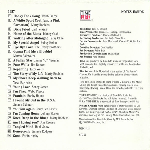 Country USA 1957 (CD) | Mint (M) Mint (M)-