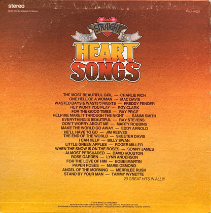 Various - Straight From The Heart Songs | Mint (M) Near Mint (NM)-