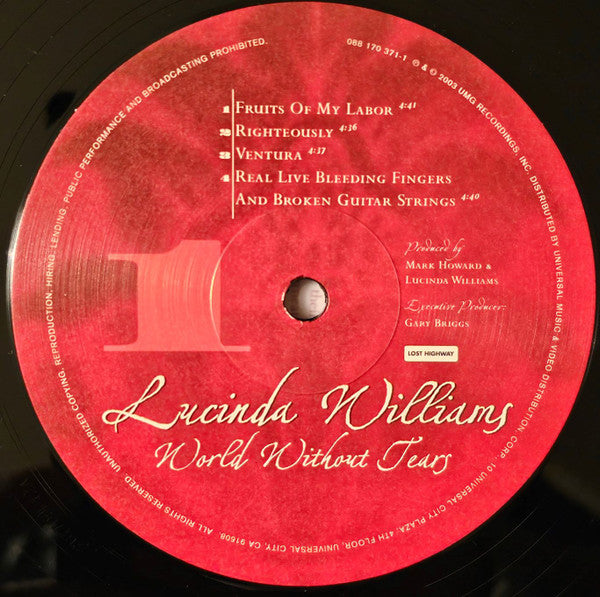 Lucinda Williams - World Without Tears (2xVINYL) | Mint (M) Mint (M)-