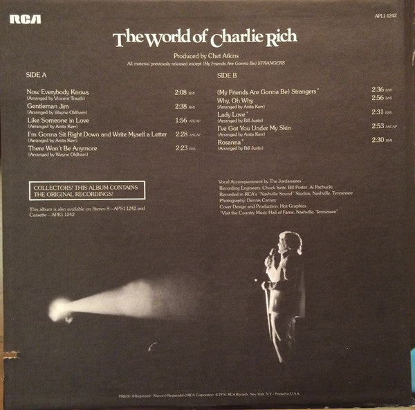 The World Of Charlie Rich / Now Everybody Knows | Mint (M) Near Mint (NM)-