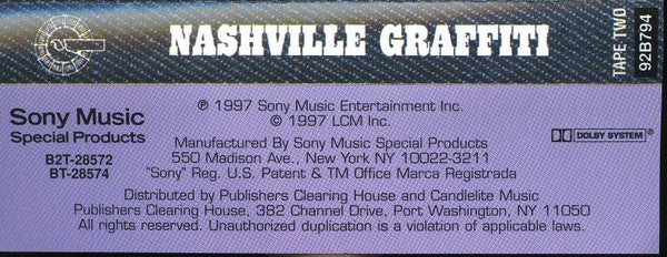 Various - Nashville Graffiti (2X CASSETTE) | Mint (M) Mint (M)-