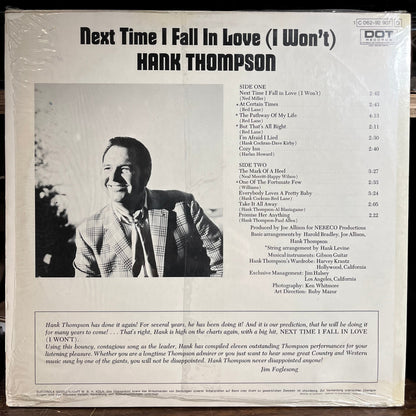 Hank Thompson - Next Time I Fall In Love (I Won't) (GERMAN VINYL) | Excellent+ (EX+) Near Mint (NM)-