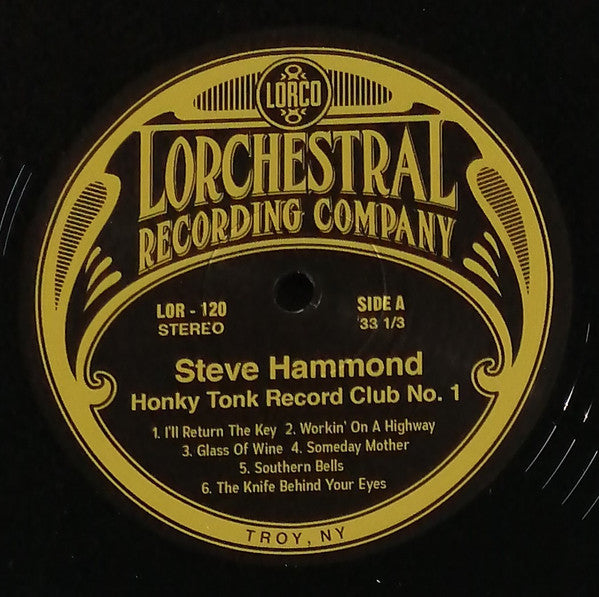 Steve Hammond (5) - Honky Tonk Record Club No. 1 | Excellent (EX) Near Mint (NM)-