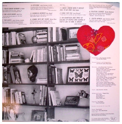 Judy Gorman-Jacobs - Right Behind You In The Left-Hand Lane (VINYL) | Near Mint (NM) Very Good Plus (VG+)-