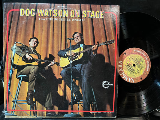 Doc Watson Featuring Merle Watson - Doc Watson On Stage (VINYL 2xLP VANGUARD VSD - 9/10 1970) | Near Mint- (NM-) Near Mint- (NM-)-