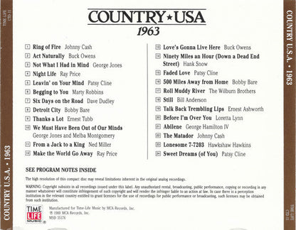 Various - Country USA 1963 (CD) | Near Mint (NM) Near Mint (NM)-