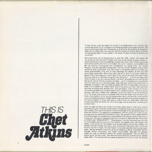 Chet Atkins - This Is Chet Atkins | Near Mint (NM) Near Mint (NM)-