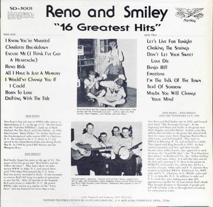 Reno And Smiley - 16 Greatest Hits (VINYL) | Near Mint (NM) Near Mint (NM)-