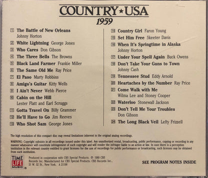 Various - Country USA 1959 (CD) | Near Mint (NM) Near Mint (NM)-