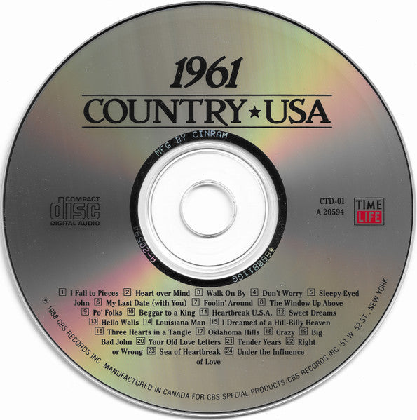 Various - Country USA 1961 (CD) | Near Mint (NM) Near Mint (NM)-