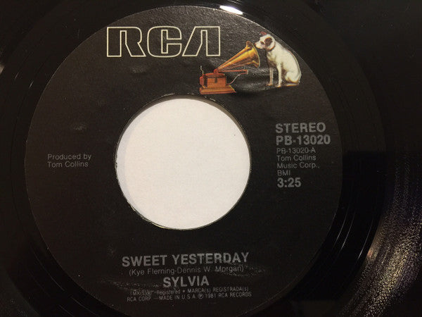 Sylvia (7) - Sweet Yesterday / I Feel Cheated | Near Mint (NM) Near Mint (NM)-