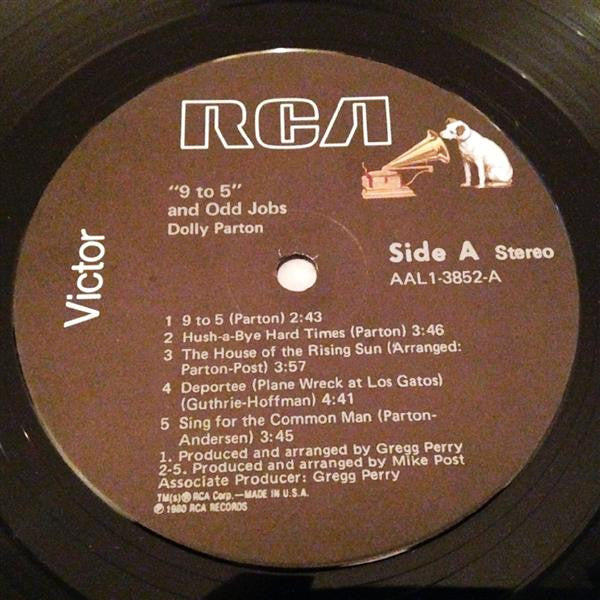 Dolly Parton - 9 To 5 And Odd Jobs (VINYL) | Near Mint (NM) Excellent+ (EX+)-