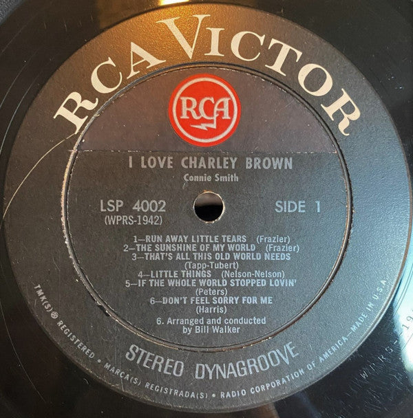 Connie Smith - I Love Charley Brown *PROMO* | Near Mint (NM) Near Mint (NM)-
