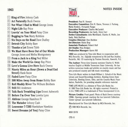 Various - Country USA 1963 (CD) | Near Mint (NM) Near Mint (NM)-