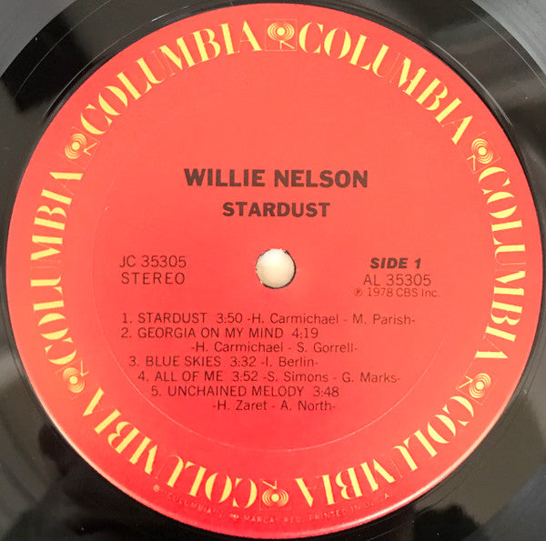 Willie Nelson - Stardust | Near Mint (NM) Very Good Plus (VG+)-