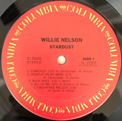 Willie Nelson - Stardust | Near Mint (NM) Very Good Plus (VG+)-