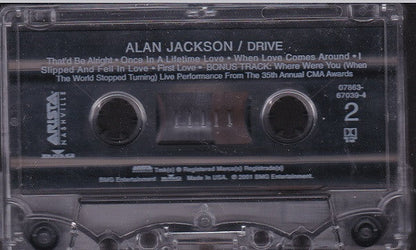 Alan Jackson (2) - Drive (CASSETTE) | Near Mint (NM) Near Mint (NM)-