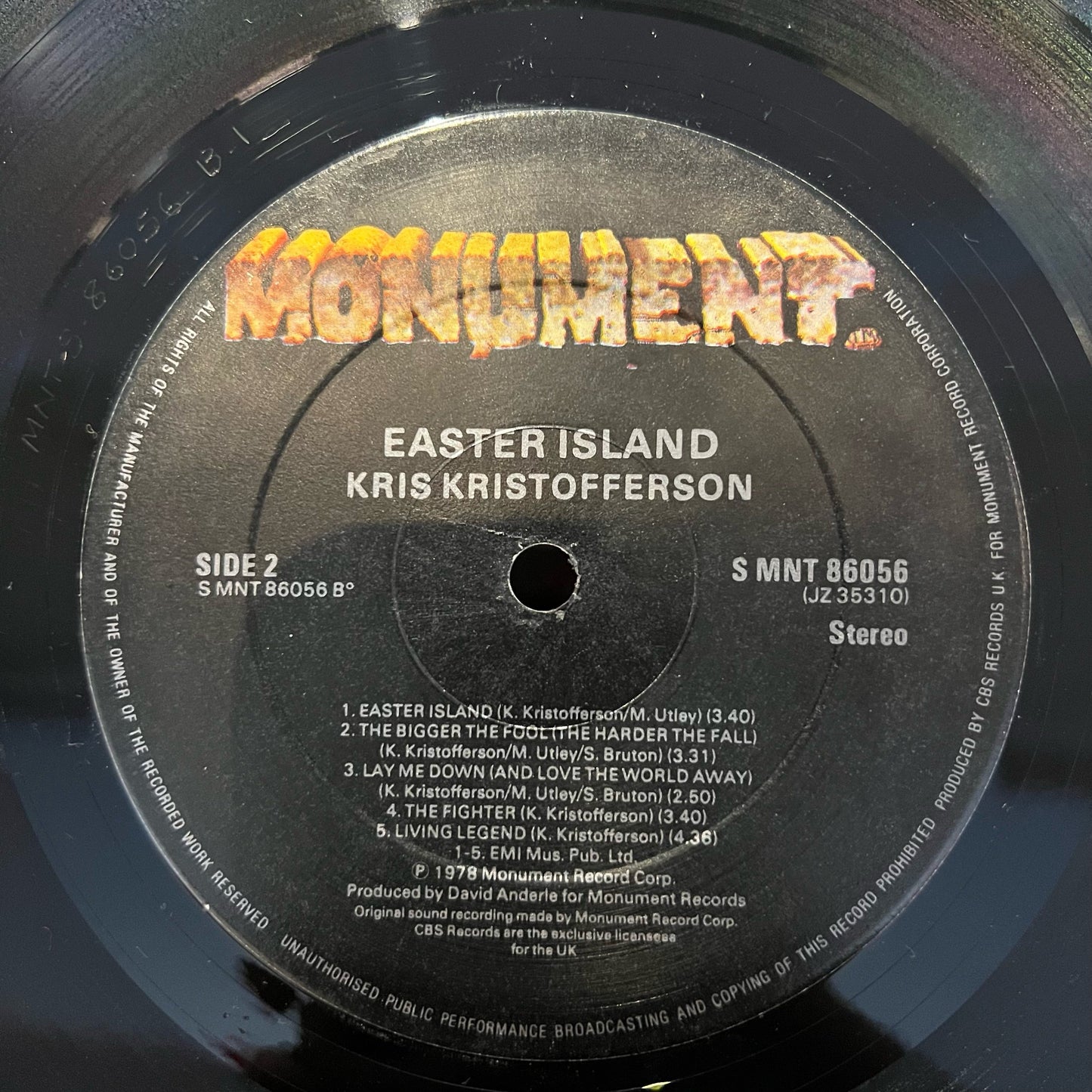 Kris Kristofferson - Easter Island | Near Mint (NM) Very Good Plus (VG+)-