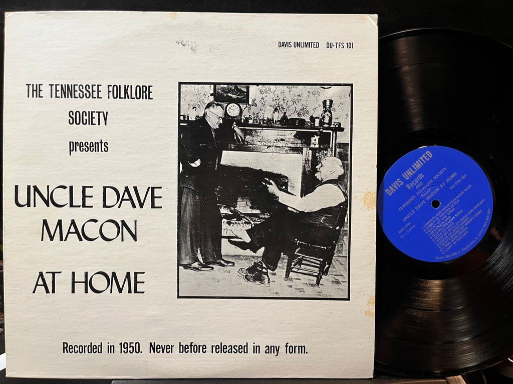 Uncle Dave Macon - At Home: His Last Recordings, 1950 (VINYL) | Near Mint (NM) Excellent (EX)-