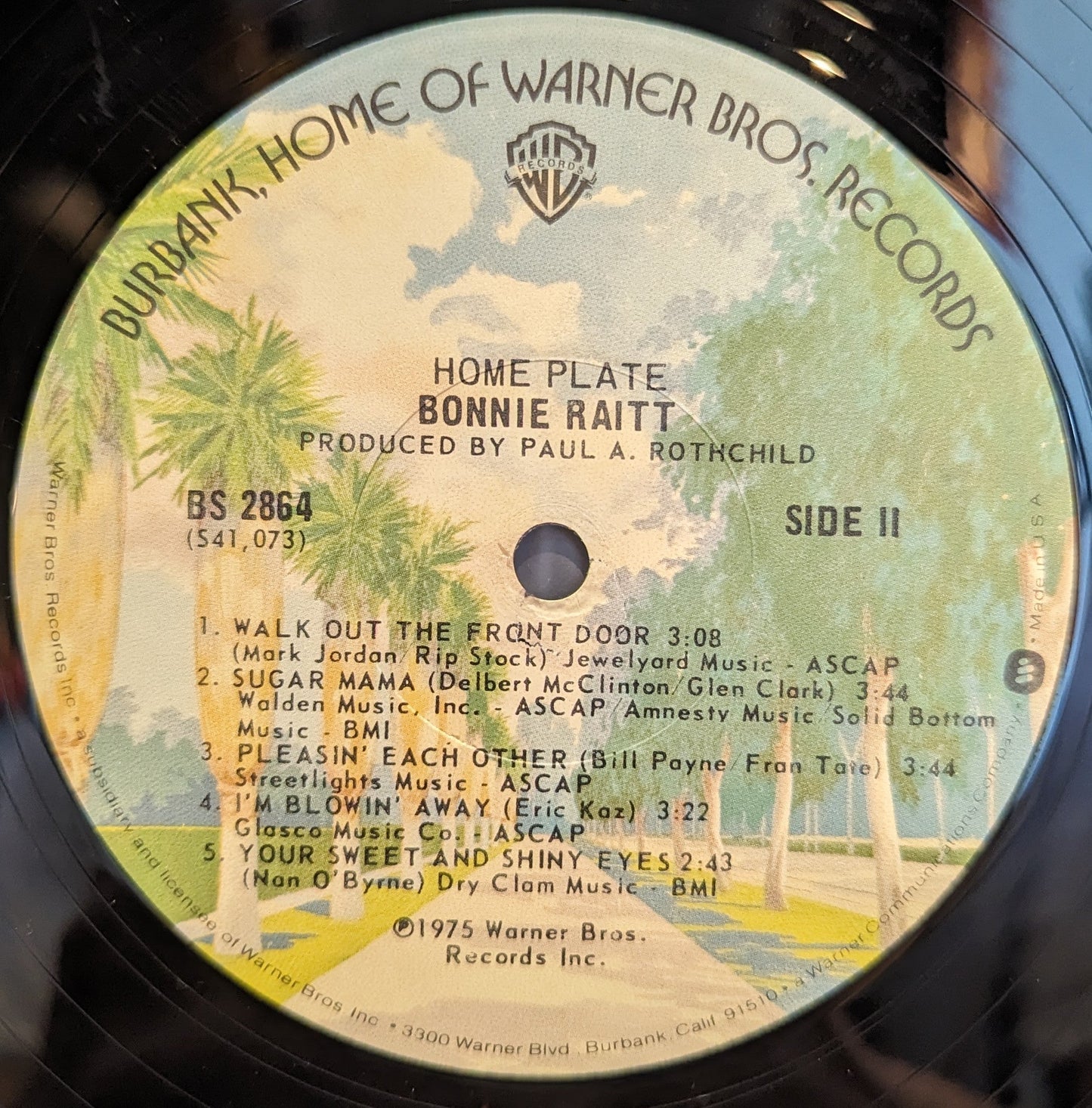 Bonnie Raitt - Home Plate *JACKSONVILLE* | Near Mint (NM) Very Good Plus (VG+)-